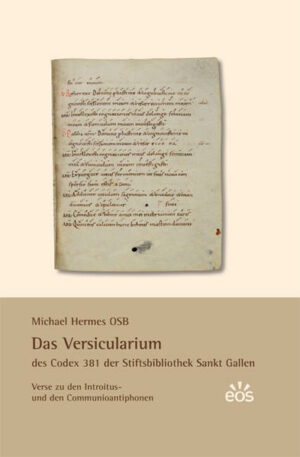 Das Versicularium des Codex 381 der Stiftsbibliothek St. Gallen | Bundesamt für magische Wesen