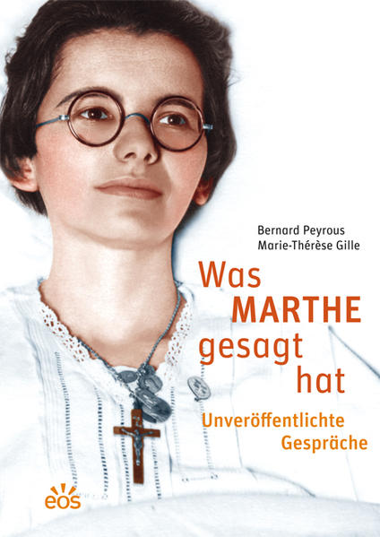 Marthe Robin (1902-81) löste eine weltweite Bewegung mit den Zentren der Barmherzigkeit aus (Foyer de Charité), die in zahlreichen Ländern das geistliche Leben der Ortskirche mitprägen. Obwohl Marthe Robin durch Blindheit und Lähmung beeinträchtigt war, konnte sie ihre vielen Besucher durch Gespräch und Ratschläge aufbauen. Aus den überlieferten Gesprächen trägt diese Sammlung kleine Botschaften der Martha an heutige Christen zusammen.