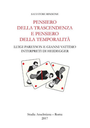 Pensiero della trascendenza e pensiero della temporalità è il binomio che risulta dall’interpretazione che Pareyson e Vattimo fanno del pensiero di Heidegger. Da questo duplice accostamento nasce la possibilità di rinvenire la genealogia del pensiero dei due filosofi italiani, nonché di rintracciare una rilettura dell’intera opera del filosofo tedesco. La divisione in due parti del saggio favorisce sia una lettura accurata circa la recezione del pensiero di Heidegger in Italia sia una sua possibile interpretazione come pensiero che si pone al crocevia della filosofia occidentale, alla fine della metafisica, e che inaugura un nuovo modo di considerare l’ermeneutica, elemento comune quest’ultimo della riflessione dei tre filosofi. La complessità di sguardi e di linguaggi che emergono da questo intreccio danno ragione di una questione interpretativa sull’ontologia e sul cristianesimo che tuttora rimane aperta: si è ancora chiamati a scegliere tra trascendenza e temporalità, oppure non esiste trascendenza che non sia già temporalità?