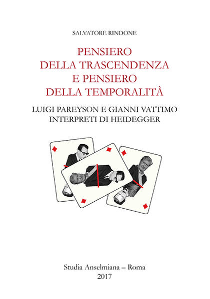 Pensiero della trascendenza e pensiero della temporalità è il binomio che risulta dall’interpretazione che Pareyson e Vattimo fanno del pensiero di Heidegger. Da questo duplice accostamento nasce la possibilità di rinvenire la genealogia del pensiero dei due filosofi italiani, nonché di rintracciare una rilettura dell’intera opera del filosofo tedesco. La divisione in due parti del saggio favorisce sia una lettura accurata circa la recezione del pensiero di Heidegger in Italia sia una sua possibile interpretazione come pensiero che si pone al crocevia della filosofia occidentale, alla fine della metafisica, e che inaugura un nuovo modo di considerare l’ermeneutica, elemento comune quest’ultimo della riflessione dei tre filosofi. La complessità di sguardi e di linguaggi che emergono da questo intreccio danno ragione di una questione interpretativa sull’ontologia e sul cristianesimo che tuttora rimane aperta: si è ancora chiamati a scegliere tra trascendenza e temporalità, oppure non esiste trascendenza che non sia già temporalità?