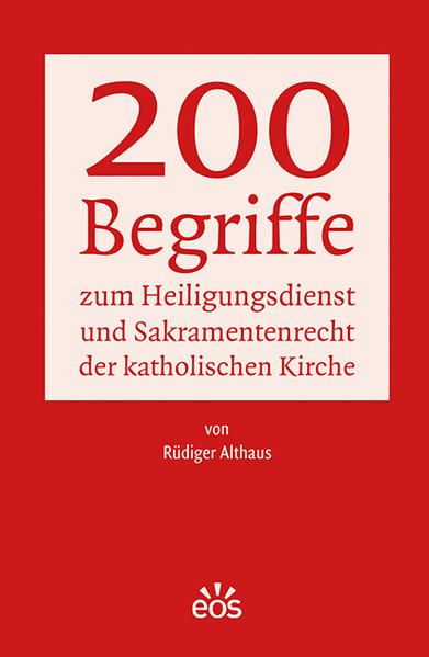 Der Codex Iuris Canonici (CIC) als Gesetzbuch für die lateinische Kirche enthält als Herzstück das umfangreiche Buch „De Ecclesiae munere sanctificandi“: Über den Heiligungsdienst der Kirche (cc. 834-1253). Der Begriff des Heiligungsdienstes kann als Gottes-Dienst in zweifacher Bedeutung verstanden werden: der Dienst Gottes an den Menschen und die innere Antwort des Menschen, die in Liturgie und privater Frömmigkeit zum Ausdruck kommt. In besonderer Weise äußert sich dieses Geschehen in der Feier der sieben Sakramente der Kirche. Dieses Nachschlagewerk möchte zahlreiche Begriffe aus diesem weiten Feld (einschließlich Eherecht) erläutern, wobei die Darlegungen vor allem die kirchenrechtlichen Aspekte betreffen.