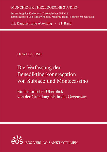 Abt Pietro Casaretto (1810-1878) konnte innerhalb des italienischen benediktinischen Mönchtums eine Reformbewegung anstoßen, die sich bald international ausbreitete und als Benediktinerkongregation von Subiaco-Montecassino weiterlebt. Die hier vorgelegte Studie untersucht die Entwicklung des Eigenrechts dieser Kongregation von ihrer Erstfassung aus dem Jahr 1867 bis zur Gegenwart. Die vorgestellten Rechtsentwicklungen spiegeln auch Veränderungen innerhalb des Ordens und der Gesamtkirche.