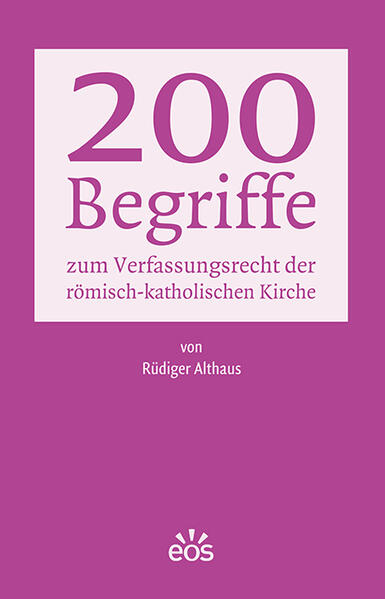 Wer hat welche Rechte, Pflichten und Kompetenzen in der katholischen Kirche? Nicht selten besteht Informations- und Klärungsbedarf. Das Kirchenrecht regelt dies für kirchliche Amtsträger und Organe, aber auch für die Gläubigen insgesamt, für Laien und Kleriker. Das vorliegende Buch möchte kirchlichen Mitarbeitenden, Studierenden und anderen Interessenten zahlreiche Begriffe aus dem sog. Verfassungsrecht der römisch-katholischen Kirche insbesondere auf der Grundlage des Buches II (Volk Gottes) des Codex Iuris Canonici erläutern und bezieht dabei teilkirchliche Regelungen des deutschen Sprachraumes ein.