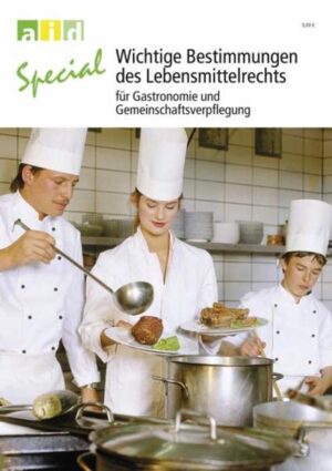 Das Special informiert Verantwortliche in GV und Gastronomie über die relevanten Gesetze wie Lebensmittel- und Futtermittel-Gesetzbuch, Verordnungen zur Lebensmittehygiene, Infektionsschutzgesetz und Kennzeichnungsvorschriften. Das special enthält die aktuelle Rechtslage und erklärt die für Gastronomie und Gemeinschaftsverpflegung relevanten Vorschriften systematisch und anschaulich. Die Kenntnis der in diesem Heft zusammengestellten gesetzlichen Bestimmungen sind ein Muss für alle Verantwortlichen in Gastronomie und Gemeinschaftsverpflegung.