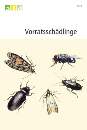 Das Heft enthält Abbildungen und Beschreibungen der am häufigsten vorkommenden Vorratsschädlinge. Es nennt Möglichkeiten zur Vorbeugung und Bekämfpung eines Schädlingsbefalls. Denn groß ist der Schreck, wenn man in Nüssen, im Mehl oder auf Trockenobst kleine Maden, Käfer, Motten oder Fliegen entdeckt. Müssen nun die gesamten Vorräte in den Müll? Wer die Vorratsschädlinge kennt, kann gezielt Lebensmittel aussortieren.