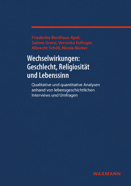 Religionen, Religiosität und religiöse Praktiken haben in den letzten zwei Jahrzehnten an Sichtbarkeit gewonnen. Im Zuge dessen wird die Säkularisierungsthese, die lange als gültige Beschreibung für die Entwicklung modernisierter Gesellschaften galt, kontrovers diskutiert und weiterentwickelt. In welchem Zusammenhang stehen Geschlecht, Religiosität und Lebenssinn in diesem postsäkularen Rahmen? Welche Subjektivierungs- und Fremdzuschreibungsprozesse liegen der Vergeschlechtlichung von Personen im Hinblick auf Sinnstiftung, Religiosität, Spiritualität und Kirchlichkeit zugrunde? Diese Fragestellungen werden im Rahmen dieser Studie sowohl qualitativ als auch quantitativ untersucht. So werden einerseits lebensgeschichtliche Interviews evangelisch sozialisierter oder im evangelischen Kontext engagierter Personen und andererseits repräsentative Umfragedaten des ALLBUS 2012 bearbeitet, um die Zusammenhänge zwischen Geschlecht, christlicher Religiosität und Lebenssinn zu erklären. Die Ergebnisse zeigen vielfältige Bezüge zwischen Geschlechterkonstruktionen und individueller Sinnstiftung.