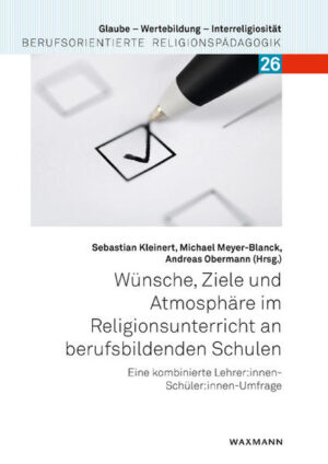 Der Band geht zurück auf kombinierte LehrerInnen-SchülerInnen-Umfragen des Bonner Evangelischen Instituts für berufsorientierte Religionspädagogik (bibor) aus dem Jahr 2019, in denen Lehrkräfte des Berufsschulreligionsunterrichts (BRU) und ihre Auszubildenden nach den Zielen und Wünschen sowie nach der Atmosphäre des BRU befragt wurden. Erstmals liegt mit den beiden, aufeinander bezogenen Befragungen eine kombinierte Doppelbefragung von Lehrkräften und ihren Schüler*innen vor. Die beiden Befragungen eröffnen beispielsweise unterschiedliche Perspektiven auf das Selbstverständnis der Lehrkräfte und die entsprechende Wahrnehmung durch ihre Schüler*innen und vermitteln so tiefere Einsichten in den real erteilten BRU und seine didaktische Ausrichtung.