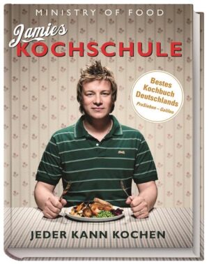 Für Jamie Oliver ist klar: Jeder kann kochen! Ganz egal wie viel Zeit, Geld oder Erfahrung man hat. Denn Jamie verspricht: Jeder, der in „Jamies Kochschule“ schmökert, kann danach leckere neue Gerichte auf den Tisch zaubern - und lernt ganz nebenbei vieles übers Kochen. Sein unkonventioneller Kochkurs der unterhaltsamen Art steckt deshalb nicht nur voller toller neuer Rezeptideen für Jamie-Fans, sondern ist auch das perfekte Buch für all jene, die sich bisher nicht an den Herd trauten. Schritt-für-Schritt und mit vielen Fotos erklärt Jamie raffinierte und einfache Rezepte, die Einsteiger und Hobbyköche begeistern werden. Kochen Sie mit! Offizieller Erstverkaufstag: 13. November 2008