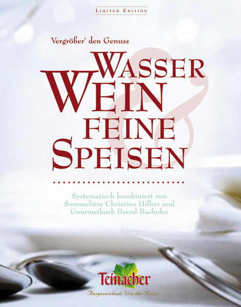 Sprudelndes Mineralwasser zu prickelndem Schaumwein? Rotwein zum Spargel? Weißwein zum Wild? In diesem Buch erfahren Genussmenschen, wie sie Wasser, Wein und Feine Speisen perfekt kombinieren. Dabei geht es um weit mehr als nur den guten Geschmack. Die sich gegenseitig ausgleichenden oder verstärkenden Inhaltsstoffe spielen eine entscheidende Rolle. Von leichten Weinen zu kräftigeren, von stillen zu sprudelnden und von aromatischen zu lieblichen Weinen - jeder Tropfen bedarf einer passenden Speise. Die harmonische Kombination vergrößert den Genuss und verspricht Geschmackserlebnisse der besonderen Art. Eine kleine Weinkunde informiert zusätzlich über alles Wissenswerte rund um Lagerung, Korken, Temperatur, Weinaromen, Reifeprüfung und mehr. Mit Profitipps von den beiden Teinacher Genussbotschaftern Christina Hilker und Bernd Bachofer. Der ideale Begleiter für alle, die gutes Essen und edle Tropfen zu schätzen wissen!