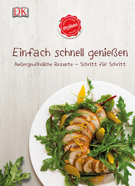 Jetzt gibt es das Erfolgskonzept Kochhaus in Buchform - mit den besten Gerichten aus dem "begehbaren Rezeptbuch" für zu Hause! Kochhaus hat sich nicht nur einen Namen mit der Qualität seiner Lebensmittel und seinem serviceorientierten Ladenkonzept gemacht, sondern auch mit stilvollen und kreativen Rezepten, die von erfahrenen Profiköchen entwickelt werden. Ob Kürbisrisotto mit Steinpilzen und frischem Thymian, Ingwerente mit Reisnudeln und Aprikosen-Erdnuss-Chutney oder gefüllte Pfirsiche mit Minzricotta und Pistazienkrokant - alle Rezepte in diesem Buch stellen anspruchsvolle Esser zufrieden, sind aber auch für Kocheinsteiger leicht und ohne großen Zeitaufwand zuzubereiten. Schritt-für-Schritt-Anleitungen in einfachen und klaren Bildern garantieren das Gelingen aller Rezepte. Das stylische Layout ist an die großen farbigen Rezept-Tafel im Kochhaus angelehnt und macht Lust darauf, sofort loszulegen. Für das neue Kochbuch wurden die beliebtesten schnellen Rezepte mit einer Zubereitungszeit von 20, 25, 30, 35 oder 40 Minuten ausgewählt. So ist jedes Gericht bereits unzählige Male getestet - für den perfekten Kochgenuss! Zum Kochhaus: Kochhaus ist das erste Lebensmittelgeschäft, das sich konsequent dem Thema Selber-Kochen widmet und nicht mehr nach Warengruppen, sondern nach Rezepten sortiert ist. An frei stehenden Tischen voller frischer Zutaten finden die Kunden alles, was sie zu einem bestimmten Gericht brauchen. Die Rezepttische sind mit großen farbigen Tafeln ausgestattet, die auf einen Blick zeigen, welche Zutaten für ein Gericht benötigt werden. Das in dieser Form weltweit einzigartige begehbare Rezeptbuch bietet ein ständig wechselndes Angebot an Rezepten und ist vor allem ein Ort des Genusses und der Inspiration.