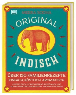 Yotam Ottolenghi sagt über dieses Buch: „[Es] ist bezaubernd, persönlich, voller Liebe und Knoblauch“. Eine bessere und charmantere Empfehlung kann man sich kaum vorstellen. Das Buch präsentiert auf 312 Seiten die ganz klassische indische Küche - einfach, aromatisch und schlichtweg köstlich. 130 Rezepte hat die Foodbloggerin und Köchin Meera Sodha niedergeschrieben. Rezepte, die davor innerhalb ihrer Familie von Generation zu Generation mündlich weitergegeben wurden. Eine Mühe, die sich gelohnt hat, denn herausgekommen ist eine sehr persönliche Rezeptsammlung und ein ganz authentischer Einblick in die indische Kochtradition. Schon beim Lesen der Rezeptliste läuft einem das Wasser im Munde zusammen: köstliche Samosas, saftiges Auberginen-Kirschtomaten-Curry, würziger Lamm-Burger, scharfer Kalmar mit Spinat-Tomaten-Koriander-Salat, Karamellisiertes Zwiebel-Kokos-Eier-Curry, ein klassisches Dal, Dattel-Tamarinden-Chutney oder Pistazieneis mit Safran. Das Beste aber ist: Sodha beweist in ihrem Buch, dass die indische Küche alles andere als kompliziert ist. Extras gibt es zu den passenden Getränken, auch Wein!, und zu den landestypischen Zutaten, die es in der Regel im gut sortierten Supermarkt oder Asialaden auch bei uns problemlos zu kaufen gibt. Das Buch ist besonders liebevoll gestaltet, farbenfroh wie die indische Küche und von außen wie innen ein Augenschmaus! Meera Sodha wuchs in England auf. Ihre Großeltern stammen aus Gujarat, Indien. Sie wanderten aus und landeten 1972 schließlich in England. Die traditionelle Familienküche wurde gepflegt und mündlich weitergegeben. Meera ist die Erste, die die Rezepte aufgeschrieben hat. Sie hat einen Food-Blog und kocht gelegentlich in Restaurants oder Pubs in London.