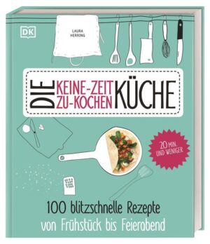 Keine Zeit zu kochen? Kein Problem! Vergessen Sie Pizzataxi und Fertigessen: Mit 100 schnellen Gerichten kommt vom Frühstück bis zum Feierabend Abwechslung auf Ihren Teller. Ob Turbo-Müsli, blitzschnelle Pita-Taschen oder Ruck-zuck-Currys – alles steht nach maximal 20 Minuten Zubereitungszeit fix und fertig auf dem Tisch! Dazu gibt’s geniale Zeitspar-Tipps und clevere Einkaufsideen und dank illustrierter Schritt-für-Schritt-Anleitungen behalten auch Anfänger den Überblick am Herd. Schnelle Gerichte – alle Kochbuch-Highlights auf einen Blick: • Über 100 sensationelle, blitzschnelle Rezepte. • Leckeres und vielseitiges Essen in Nullkommanichts. • Spezielle Ideen für ganz Eilige. • Perfekt auch als Kochbuch für Anfänger. • Schnelle Gerichte für jede Gelegenheit. • Geniale Tipps, Tricks und Crashkurse. Das perfekte Kochbuch, wenn es mal wieder schnell gehen muss: So spannend können schnelle Gerichte sein!