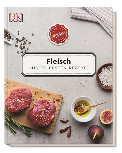 Die besten Fleischgerichte aus dem Kochhaus, dem "begehbaren Rezeptbuch" für zu Hause: Die Rezepte wurden von Profi-Köchen entwickelt und sorgen für höchste kulinarische Genüsse. Vom Rinderhüftsteak mit karamellisierten Balsamico-Feigen und Thymian-Hokkaido-Kürbis bis zur knusprigen Entenbrust mit frischen Cranberries, Austernseitlingen und violetten Kartoffeln – 08/15? Nicht hier. Dank Fotos aller Zutaten und einfacher Schritt-für-Schritt-Anleitung wird auch bei Kocheinsteigern jedes Gericht ein Gedicht. Das stylishe Layout ist an die großen farbigen Rezept-Tafeln im Kochhaus angelehnt und macht Lust darauf, sofort loszulegen. Kochhaus ist das erste Lebensmittelgeschäft, das sich konsequent dem Thema Selberkochen widmet und nicht mehr nach Warengruppen, sondern nach Rezepten sortiert ist. An frei stehenden Tischen voller frischer Zutaten finden die Kunden alles, was sie zu einem bestimmten Gericht brauchen. Die Rezepttische sind mit großen farbigen Tafeln ausgestattet, die auf einen Blick zeigen, welche Zutaten für ein Gericht benötigt werden. Das in dieser Form weltweit einzigartige begehbare Rezeptbuch bietet ein ständig wechselndes Angebot an Rezepten und ist vor allem ein Ort des Genusses und der Inspiration.