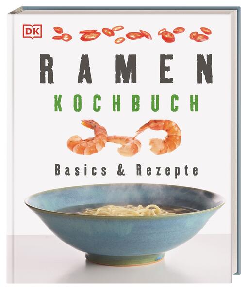 Hier bekommen Sie Ramen in seiner traditionellen Zubereitung aus frischen Nudeln, nahrhaften Brühen und verschiedenen Toppings wie frisches Gemüse, Kräuter, Pilze, Fleisch oder Fisch - vergessen Sie salzige Instant-Nudelsuppen aus der Packung! Die japanischen Bowls schmecken nicht nur köstlich, sondern stecken auch voller gesunder Zutaten. Ob Dashi-Ramen mit Tempura-Garnelen, Kimchi-Apfel-Ramen mit Hühnerbrühe und Rosenkohl oder vegetarisches Kokos-Curry-Ramen mit Tofu - 15 Basisrezepte zeigen Ihnen die Grundlagen der Zubereitung einer klassischen Ramen und werden durch raffinierte Variationsmöglichkeiten ergänzt. Was sind die Ursprünge der traditionellen Ramen? Wie fängt Ramen den Umami-Geschmack ein und wie werden Ramen-Suppen stilgerecht gegessen? Für das perfekte kulinarische Ramen-Erlebnis gibt es jede Menge wissenswerte Infos und Tipps zu Zutaten, Ausstattung sowie Geschichte des schmackhaften Soulfoods aus dem fernen Osten.