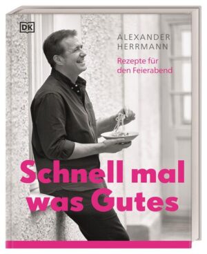 Ausgezeichnet mit der Silbermedaille der Gastronomischen Akademie Deutschlands 2018! Trotz Zeitmangel etwas Besonderes kochen? Starkoch Alexander Herrmann zeigt in seiner schnellen Küche, wie das geht! In seinem neuen Kochbuch präsentiert er Schnelles für Genießer - fünf große Rezeptkapitel prall gefüllt mit fixen Feierabend-Rezepten, die in maximal 30 Minuten auf dem Tisch stehen. Dabei setzt er auf beste Zutaten, kombiniert Aromen auch mal unerwartet anders und nimmt, wenn nötig, einfach eine kleine Abkürzung. Das ist unkomplizierte Alltagsküche vom Feinsten! Mit Alexander Herrmanns Kochbuch wird Sterneküchen-Flair ohne viel Aufwand an den heimischen Herd geholt. Die alltagstauglichen Gerichte stillen den Hunger im Handumdrehen: Hier gibt’s schnelle Rezepte wie Currywurst Deluxe, Hähnchen-Saté, Pulled Lachs oder Kaiserschmarrn mit Pfefferaprikosen. Der Profikoch höchstpersönlich serviert Soulfood für Verwöhnmomente, Leibspeisen von Oma, stressfreie Expressgerichte, gesunde Wohlfühlrezepte und aromareiche Ideen aus der Entspannungsküche. Dass Alexander Herrmann ein wahrer Meister an den Töpfen ist, bestätigt unter anderem sein Michelin-Stern aus dem familieneigenen Restaurantbetrieb. Fernsehzuschauer bekommen den sympathischen, humorvollen Koch regelmäßig in TV-Formaten wie Küchenschlacht oder The Taste zu sehen. Bereits mit dem DK-Kochbuch Geschmacksgeheimnisse bewies er sein Talent für die extrafeine Kombination von Aromen. Für seine schnelle Küche hat Herrmann nun wieder tief in seine Trickkiste gegriffen und all seine schnellen Rezepten mit einem ganz speziellen Clou versehen. Lassen Sie sich überraschen!