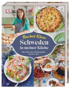 Genießen wie in Schweden - mit Autorin Rachel Khoo! In ihrem schwedischen Kochbuch verpackt der Shootingstar der Kochbuchszene das spezielle Feeling der skandinavischen Küche in fabelhafte Gerichte. Jede Jahreszeit bringt neue Zutaten für traditionelles Gebäck oder trendy Bowls auf den Tisch - klassische oder kreative schwedische Rezepte wie Knäckebrot, Fleischbällchen, Blaubeersuppe oder Taco-Pizza. Mit atmosphärischen Bildern der atemberaubenden Landschaft! Nach der dänischen Gemütlichkeit „Hygge“ kommt jetzt „Lagom“ - der neue Lifestyle-Trend aus Schweden. „Lagom“ ist ein kleines Wörtchen mit einer großen Wirkung: Es steht für die Lebensart, alles stets in Balance zu genießen. Ein Geheimnis, das die Skandinavier zu den glücklichsten Menschen der Welt macht. Denn in Schweden zu wohnen, heißt, das Leben und die Jahreszeiten in vollen Zügen zu genießen. Ob kalter, verschneiter Winter oder festlich milder Sommer: Jede Saison bietet köstliche Zutaten für genussvolle, schwedische Rezepte. In den vier großen Kapiteln des schwedischen Kochbuchs stellt Rachel Khoo ihre Favoriten vor: Im Frühling genießen Sie Preiselbeer-Mandel-Brötchen zum Frühstück, im Sommer erfrischt Sie eine Dill-Gurken-Suppe, im Herbst genießen Sie Ente mit Holunderglasur und im Winter lassen Sie sich eine schwedische Poké-Bowl oder Glogg-Birnen schmecken. Holen Sie sich mit Rachel Khoos neuem Kochbuch Schweden in IHRE Küche! Niemand könnte besser verstehen und erklären, wie die Schweden leben, kochen und essen als Rachel Khoo. Sie ist eine Multikulti-Köchin: Tochter einer Österreicherin und eines Malaien, in London aufgewachsen, in Paris das Pâtisserie-Handwerk erlernt und bekannt durch TV-Kochshows bei sixx und BBC. Mit DK Erfolgsbüchern wie „Paris in meiner Küche“ machte sie die französische Kochkunst für jedermann nachkochbar. Jetzt zog sie der Liebe wegen in die Nähe von Stockholm und entdeckt dort das einzigartige Flair der schwedischen Küche.