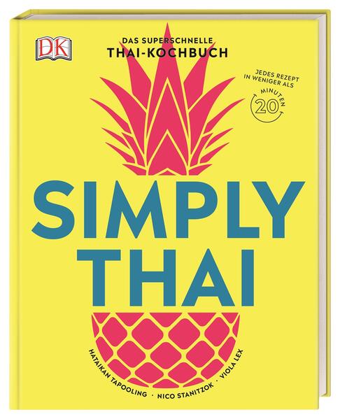 Ausgezeichnet mit dem Gourmand Cookbook Award als bestes asiatisches Kochbuch 2020. Thailändisch kochen - schnell, einfach, authentisch! Fernweh? Dann kochen Sie sich jetzt mit diesen original thailändischen Express-Rezepten davon! Alle asiatischen Gerichte lassen sich mit maximal 10 Zutaten aus jedem normalen Supermarkt und in nur 20 Minuten ganz leicht nachmachen. So geht easy-peasy Kochen in kürzester Zeit! Die einheimische Autorin Hataikan Tapooling verrät Ihnen dazu jede Menge Tipps, Tricks und Hintergründe. Echte Thai-Küche - mit stimmungsvollen Fotos direkt aus dem Land! Die Highlights des Thai-Kochbuchs auf einen Blick: • Über 80 wirklich original thailändische Rezepte. • Maximal 20 Minuten Zubereitungszeit pro Rezept. • Nur bis zu 10 Zutaten pro Gericht. • Nachkochbar mit Produkten, die es hier in jedem normalen Supermarkt gibt. • Gemüse, Obst, Ei, Hähnchen, Schwein, Rind - für jeden Geschmack etwas dabei. • Mit selbst gemachten Currypasten, Dips und Desserts. • Große Veggie-Tauschbörse - inklusive Rezept für vegetarische Fischsauce. • Jede Menge Turbo-Tipps und clevere Zeitspar-Zutaten. • Anleitung zum perfekten Reiskochen - auch für Sticky Rice (mit Mango)! • Tolle Infos zur thailändischen Esskultur und zu den austauschbaren Original-Produkten. • Grundausstattung für den Vorrat - mit praktischer Einkaufsliste. • Authentische Spezialtipps von der Thailänderin Hataikan Tapooling. • Wunderschöne Bilder aus Thailand - zum Davonträumen. ✓ Hungrig geworden? Mit diesem thailändischen Kochbuch klappt das Nachkochen so schnell, einfach und authentisch wie nie zuvor!