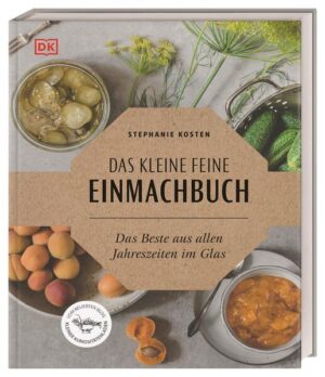 Originelle Ideen zum Einwecken - von der beliebten Foodbloggerin. Sie möchten Ihre Lieblinge aus jeder Jahreszeit einmachen, fermentieren oder einkochen? Bloggerin Stephanie Kosten verrät Ihnen über 80 neue, besondere Rezepte für Marmeladen, Obst und Gemüse, Sirupe und Saucen. Dazu gibt’s die passenden Ideen zum Weiterverarbeiten - Sweet-Chili-Sauce zu Frühlingsrollen, Brombeercurd in der Biskuitrolle oder Kürbispüree als Raviolifüllung. Der coole Do-it-Yourself-Retro-Trend - jetzt als modernes Kochbuch! Selbst gemachter Vorrat? Kein Problem! Einmachen ist mehr als Marmelade kochen - das weiß Stephanie Kosten, die charmante Frau hinter dem Food-Blog „Kleiner Kuriositätenladen“, ganz genau. Die Foodbloggerin beweist: Einmachen ist kinderleicht und funktioniert auch ohne aufwendiges Equipment. Im Kochbuch bekommen Sie praktische Tipps, wie Sie Ihren selbst gemachten Vorratsschrank füllen und im Alltag nutzen können. Es erwarten Sie klassische und ausgefallene Rezepte zum Einwecken, Einmachen oder Einkochen. ✓ Grundzutaten: Brühen & Fonds, Gemüsebrühpulver, Knoblauchconfit, Kürbispüree und mehr. ✓ Eingewecktes: Eingeweckter Spargel, Kohlrabisticks, Zucchini im Dill-Sud und mehr. ✓ Eingelegtes: Tomaten in Öl, Sauerkraut, Schnibbelbohnen und mehr. ✓ Saucen, Essig, Sirup: Erdbeeressig, Bärlauchöl, Pflaumenketchup, Rhabarbersirup und mehr. ✓ Kompott & Aufstriche: Kirschkonfitüre, Pflaumenmus, Rote Grütze, Rotweinbirnen, Pfirsich-Chutney und mehr. Jetzt das Beste aus jeder Jahreszeit für den Vorrat einmachen und die Saison nach Herzenslust verlängern!