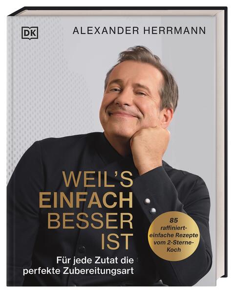 Neue Rezepte von Alexander Herrmann: Beste Zutaten perfekt auf den Punkt gebracht. Wie aus einem Kürbis eine köstliche Suppe wird oder Sie den besten Geschmack aus Garnelen herauskitzeln? Star-Koch Alexander Herrmann verrät Ihnen in seinem neuen Kochbuch für jede Zutat die ideale Zubereitungsart. Es erwarten Sie 85 kreative Rezepte - roh, aus der Pfanne, dem Topf oder Ofen. So bringen Sie das Aroma von Gemüse, Fisch, Fleisch, Getreide und Hülsenfrüchten wunderbar zur Geltung. Pur, überraschend simpel und dadurch einfach perfekt! Mit TV-Koch Alexander Herrmann gelingen Ihre Gerichte noch besser! Der charismatische Alexander Herrmann versteht es wie kein anderer, sein Profi-Wissen so darzustellen, dass Sie seine Rezepte zu Hause nachkochen können. Er erkochte sich bereits zwei Michelin-Sterne im familieneigenen Restaurant, betreibt zwei weitere Restaurants in Nürnberg, tourt mit seiner Live-Bühnenshow durch Deutschland und ist bei Formaten wie „The Taste“ oder „Stadt, Land, Lecker“ regelmäßig im TV zu sehen. Purer Geschmack durch die optimale Zubereitung. In seinem neuen Kochbuch widmet sich Alexander Herrmann einzelnen Zutaten und findet für sie die perfekte Zubereitungsart. Denn jedes Produkt kann auf eine Weise verarbeitet werden, die seine Eigenschaften am besten zur Geltung bringt! Daraus entstehen Gerichte wie Avocado-Tramezzini mit Cashewkernen und Gartenkresse, Forellen-Ceviche mit Schalotten, Senfkörnern und zweierlei Meerrettich, Spinatknödel mit Bergkäse und Haselnussbutter, Ofenkürbissuppe mit Kurkuma und Zimt oder Paprikabutterhähnchen mit Endiviensalat und Parmesandressing - ganz ohne Chichi und anspruchsvolle Küchenausstattung. Holen Sie mit Alexander Herrmanns neuem Kochbuch ganz einfach das Beste aus Ihren Zutaten heraus!