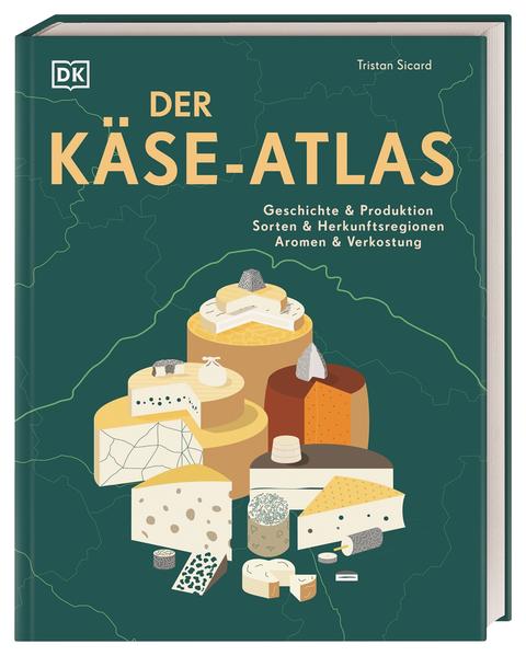 Das große Buch rund um Käsesorten und -verkostung. Cremiger Camembert aus Frankreich, kräftiger Manchego aus Spanien, milder Emmentaler aus der Schweiz - da läuft Ihnen das Wasser im Mund zusammen? Dieses umfassende Käse-Buch stellt Ihnen über 400 Käsesorten aus der ganzen Welt mit Informationen zu Produktion und Verkostung sowie 25 Herkunftsländer detailliert vor. Genuss und Wissen wird hier auf mehr als 270 einzigartig illustrierten Seiten vereint. Ein Muss für alle Käseliebhaber! Buch über Käse - Highlights und Inhalte auf einen Blick: • Ausführliches Käsewissen zu Geschichte und Produktion, verschiedenen Milchsorten und milchgebenden Tieren, Herkunft und Käseverkostung. • Antworten auf all Ihre Fragen: Wie wird Käse hergestellt? Wie entsteht der besondere Geschmack von Käse? Was passt zu welchem Käse? Wie stelle ich die perfekte Käseplatte zusammen? • Mehr als 400 Käsesorten aus der ganzen Welt, Klassiker ebenso wie seltene und außergewöhnliche Sorten. • Käse-Know-how vom Fachmann: Autor und Fromager Tristan Sicard kennt sich mit Käse aus! • 25 Herkunftsregionen und -länder im Fokus. • Optisch ein Genuss mit zahlreichen Illustrationen sowie 20 detaillierten Karten. Das Grundlagenbuch ist ein wunderschönes Geschenk für alle Käse-Fans und ideal als Nachschlagewerk für Käseverkostungen geeignet!