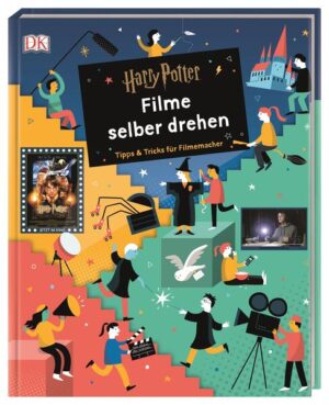 Harry PotterTM Filme selber drehen - so geht’s. Einen eigenen Harry Potter Film drehen - mit diesem einzigartigen Harry Potter Buch wird dieser Traum endlich wahr! Inspiriert von der beliebten Filmreihe lernen Nachwuchsregisseure in 22 interaktiven Übungen alles, was sie übers Filme machen wissen müssen: vom Casting über das Drehbuch bis zu den Spezialeffekten. Dazu gibt es zahlreiche Originalfilmbilder & coole Extras wie einen Auszug aus einem Harry Potter Drehbuch & ein Bügelbild mit Hogwarts- Wappen. Das eigene Harry Potter Film- Set kreieren. Der Erfolg von Harry Potter und Phantastische Tierwesen ist ungebrochen. Die spektakulären Spezialeffekte, die zauberhaften Kostüme und Requisiten sowie die magischen Schauplätze faszinieren sowohl junge als auch erwachsene Kinofans. Doch wie entsteht so ein Film überhaupt? Dieses außergewöhnliche Kindersachbuch schaut hinter die Kulissen der Filmproduktion und gibt Ihren Kindern alle Grundlagen an die Hand, um ihren eigenen Harry Potter Film zu produzieren. Schritt für Schritt lernen sie, ihre eigene Version von Hogwarts umzusetzen und viele zauberhafte Szenen zu verwirklichen. Das sind die Highlights: • Spannendes Wissen zur Filmproduktion. • Interaktive Aktivitäten mit 22 praktischen Tipps & Übungen. • 5 magisch- coole Extras: Auszug aus einem Harry Potter Drehbuch, eine Storyboard- Vorlage, Sticker mit den vier Häuserwappen zur Beschriftung von Zaubertrank- Flaschen, ein Zaubertrank- Buchumschlag und das Hogwarts- Wappen als Bügelbild. Die magische Welt des Filmemachens hautnah erleben - dieses Buch verwandelt Harry Potter Fans in die Regisseure ihres eigenen Harry Potter Films!