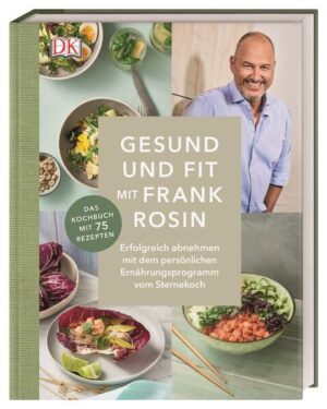 Abnehmen mit Sternekoch Frank Rosin! Hafer-Mandel-Granola, Sushi-Bowl oder Iced-Matcha-Tee mit Apfel - so wunderbar lecker klingt und schmeckt gesundes Essen bei Frank Rosin. Der berühmte TV-Koch hat mit einer Kombination aus Intervallfasten und Low Carb Ernährung 15 Kilo abgenommen - nun hat er 75 besondere und alltagstaugliche „Schmackofatz“-Diät-Rezepte für Sie kreiert, verrät Ihnen hilfreiche Ernährungsregeln und effektive Sportübungen seiner Personal Trainerin! Low Carb und Intervallfasten - Frank Rosins Weg zum Wunschgewicht! Sie möchten sich fitter und vitaler fühlen? Dann geht es Ihnen wie dem Sternekoch Frank Rosin. Der stressige Job und der unregelmäßige Tagesablauf haben bei ihm zu Übergewicht geführt, das er ein für alle Mal loswerden wollte. Dies ist ihm mit einer ausgewogenen und gesunden Ernährung sowie Sport gelungen. Jetzt möchte er Sie mit gesunden und leichten Rezepten bei Ihrem Abnehmvorhaben unterstützen. Dazu kocht er für Sie mal vegetarisch, mal vegan, mal low carb und mal flexitarisch - Hauptsache ausgewogen und vollwertig. In seinem Buch erzählt Frank Rosin außerdem seine ganz persönliche Abnehm-Geschichte und liefert Ihnen dabei in seiner gewohnt lockeren Art eine Extraportion Motivation zum Durchhalten. Gesund schlemmen mit 75 Rezepten und Tipps von Frank Rosin: Frank Rosin hat sich mit seinem Restaurant bereits zwei Sterne erkocht. Auch im TV begeistert er immer wieder mit seiner Kochkunst und seiner unverwechselbar sympathischen Art. Mit diesem Kochbuch können nun auch Sie in den Genuss seiner Rezepte kommen: Minestrone mit Kichererbsen, Sommerrollen mit Spitzkohl, Tofuwaffeln mit Tomatensalat oder Gemüse-Tajine. Frank Rosins Rezepte machen schlank, fit und glücklich. Das Diät-Buch für alle, die auf eine gesunde und besonders köstliche Weise abnehmen möchten!