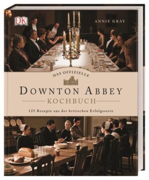 Das ultimative Kochbuch für alle Downton-Abbey-Fans! Holen Sie sich jetzt die britische Kult-Serie und damit echtes Downton-Abbey-Feeling in Ihre Küche! Denn auf dem Anwesen in Yorkshire spielt das Essen eine große Rolle: Bei Trüffel-Rührei, Scones oder Ginger Beer werden die wichtigsten Themen besprochen, Intrigen gesponnen und manch ein Skandal aufgedeckt. Ein Kochbuch mit vielen Hintergrundinfos zur Serie, Szenenfotos aus allen Staffeln sowie aus dem Kinofilm! -Das ERSTE offizielle Kochbuch zur beliebten Adels-Serie: Downton Abbey ist eine mehrfach prämierte britische Serie, die zahlreiche Fans in sechs TV-Staffeln begeisterte und nun auch mit einem eigenen Film auf die große Kino-Leinwand kommt. Dieses Kochbuch nimmt Sie pünktlich zum Kinostart mit in die Welt von Lord Grantham, Mary Crawley, John Bates und Co.! -Essen wie zu Gast auf Downton Abbey: Egal ob herrschaftlich gedeckter Tisch oder bodenständige Speisen im Esszimmer der Bediensteten: Hier finden Sie 125 Rezepte aus der Ära der berühmten Adelsfamilie - aus den Jahren 1875 bis 1930. Es erwarten Sie die Gerichte der feinen Herrschaften wie Madeleines und Scones zum Nachmittagstee, Christmas Pudding an Feiertagen, Hors d’oeuvres wie gratinierte Austern, Hauptgerichte wie Ente mit Apfel-Calvados-Sauce oder Himbeer-Meringue als Zwischengang. Lassen Sie sich außerdem Gerichte aus dem Essbereich der Dienstboten im unteren Stockwerk schmecken - Lammeintopf, Porter Cake oder Überbackener Blumenkohl. -Exklusives Hintergrundwissen: Mit Fotos vom Set und Fakten zu den Hintergründen - das Kochbuch ist perfekt für jeden, der nebenbei auch noch mehr über seine Lieblingsserie und -Charaktere erfahren will. Very British: Autorin Annie Gray ist als Food- und Kulturhistorikerin Expertin für die Kulinarik Großbritanniens. Sie verrät Ihnen Interessantes über das Dinieren zu Beginn des 19. Jahrhunderts. Speisen Sie mit diesem Kochbuch wie der Lord von Grantham. Hier finden Sie tolle Rezepte für ein waschechtes Downton-Abbey-Dinner, für feierliche Angelegenheiten und Ideen für einfache, aber gleichzeitig köstliche britische Speisen!