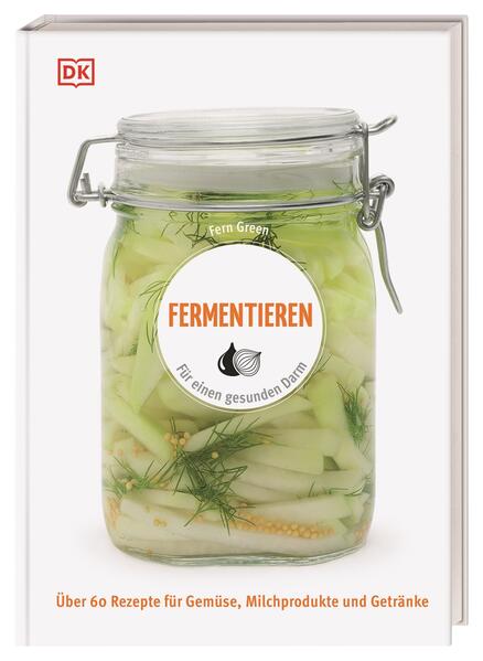 Fermentieren - von Kimchi bis Kombucha: Ob Melone-Basilikum-Kefir, Pfirsich-Kombucha-Lassi oder Sauerteig-Vollkornbrot - wer Obst, Gemüse und Co. fermentiert, macht nicht nur die saisonale Ernte haltbar, sondern tut auch seinem Darm etwas Gutes. Über 60 gesunde Rezepte für Gemüse, Milchprodukte und Getränke gibt`s zum kleinen Preis im praktischen, übersichtlichen Bestseller-Format - von Klassikern wie Sauerkraut bis zu angesagten Trends wie Kombucha. Fermentieren leicht gemacht - das schmeckt auch dem Darm! Schon unsere Großmütter haben die Schätze aus ihren Gärten durch Einmachen haltbar gemacht - und heute liegt Fermentieren wieder voll im Trend. Kein Wunder, denn so können Sie mit Ihren selbst gemachten Vorräten das ganze Jahr lang gesund und vielfältig essen. Denn mittlerweile weiß man, dass der Darm für unser Wohlbefinden eine bedeutende Rolle spielt: Er entscheidet mit über unseren Gesundheitszustand und das Gewicht! Damit er unser Immunsystem stark macht und unseren Stoffwechsel auf Trab hält, braucht er Probiotika, die vor allem in Fermentiertem stecken. Wer fermentierte Lebensmittel wie Sauerkraut oder Frischkäse selbst herstellt und damit kocht, weiß außerdem genau, was drinsteckt - nämlich garantiert keine Zusatzstoffe! Gesund, lecker, haltbar - das Rezeptbuch zum Fermentieren: • Über 65 vielfältige, gesunde Rezepte zum Fermentieren - von Sauerkraut bis Kimchi. • Übersichtliche Warenkunde. • Infos zum Gesundheitsplus. • Visuell einzigartig dargestellt - typisch für die DK Bestseller-Reihe. Ob für Süßes, Herzhaftes, Getränke, Frühstück oder Abendessen: Die selbst fermentierten Lebensmittel aus diesem gesunden Kochbuch schmecken einfach unschlagbar gut!