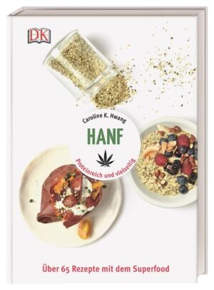 Hanf: Das ultimative Superfood! Ob mit Kokosnuss im Smoothie, mit Schokolade im Brownie oder mit Fenchel im Salat - Hanfsamen, Hanföl oder Hanfproteinpulver sind wahre Power-Pakete in Sachen Nährstoffe und Proteine. Jetzt kehrt eine der ältesten Nutzpflanzen mit über 65 modernen Rezepten in Ihre Küche ein: Als besondere Geschmacksnote und perfekte Eiweißquelle - ideal für Veganer und Vegetarier. Die große Rezeptvielfalt der angesagten Trendgerichte gibt`s zum kleinen Preis im praktischen, übersichtlich aufgemachten Bestseller-Format. Hanf-Rezepte: Eiweißreiche Kraftpakete mit großer Wirkung! Wussten Sie, dass die Hanfpflanze ein echter Alleskönner ist? Das Superfood wirkt sich dank seiner guten Inhaltsstoffe positiv auf Körper und Geist aus. Hanfsamen liefern Body, Beauty und Brain sogar doppelt so viel Eiweiß wie ihre Superfood-Konkurrenten Lein- und Chiasamen! In der Küche eingesetzt, versorgt uns Hanf mit Vitaminen und Spurenelementen, liefert essenzielle Aminosäuren, ungesättigte Omega-3- und Omega-6-Fettsäuren und ist cholesterinfrei. Außerdem enthalten Hanfsamen weder Gluten noch Laktose - optimal für alle Allergiker. Und das Beste: Um uns mit ihren wertvollen Nährstoffen und dem hochwertigen pflanzlichen Eiweiß fit, gesund und schlank zu halten, können Sie köstliche und unwiderstehlich leckere Hanf-Rezepte aus den Erzeugnissen ganz unkompliziert selbst zubereiten - selbstverständlich ohne das berauschende THC. Gesunde Ernährung mit Hanf - diese Highlights erwarten Sie im Kochbuch: • Über 65 vielfältige, gesunde Hanf-Rezepte - auch vegetarisch und vegan. • Übersichtliche Warenkunde. • Infos zum Gesundheitsplus. • Visuell einzigartig dargestellt - typisch für die DK Bestseller-Reihe. Kochen mit Hanf: Über 65 raffinierte Hanf-Rezepten aus Samen, Öl oder Proteinpulver für eine abwechslungsreiche, gesundheitsfördernde Ernährung!