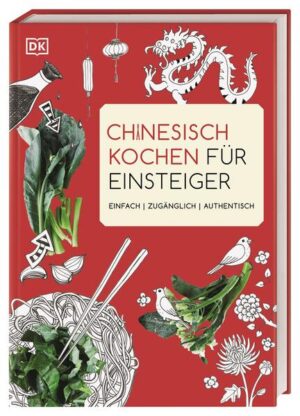 Einfache chinesische Rezepte Scharfes Wokgemüse, gedämpfter Reis, intensive Gewürze und mit Sojasauce gewürzte Meeresfrüchte- und Fleischgerichte - die chinesische Küche ist facettenreich, köstlich und vor allem einfacher nachzukochen als man vielleicht denkt. Dieses Kochbuch entführt mit authentischen Rezepten in die traditionelle Küche Chinas. Mit nur wenigen Grundzutaten zaubern Sie das wahre Aroma aus allen chinesischen Regionen auf Ihren heimischen Teller - von klassischer Pekingente bis zum Meeresfrüchtetopf mit Reisnudeln. Authentisch chinesisch kochen • Simple chinesische Rezepte: Von Suppen über Fisch und Geflügel bis zu klassischen Nudel- und Reisgerichten und Süßem - mit nur wenigen Grundzutaten kreieren Sie leckere chinesische Köstlichkeiten wie frittierten Tofu, Dumplings, Sesamnudeln, Bratreis und Frühlingsrollen in allen Variationen. • Übersichtliche Warenkunde: Ein paar Kräuter, Gewürze und Saucen - es braucht nur wenige Grundzutaten, um fantastische chinesische Gerichte zu zaubern. Die wichtigsten Grundlagen für die chinesische Vorratskammer werden im Detail vorgestellt. • Praktische Menüvorschläge für das typische chinesische Büfett, bei dem einfach viele kleine Gerichte in der Mitte des Tisches stehen und sich jeder bedienen kann, sorgen für das perfekte chinesische Dinner bei Ihnen zu Hause. Holen Sie sich die traditionelle & authentische chinesische Küche zu sich nach Hause!