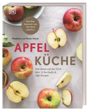 An apple a day keeps the doctor away. Leckere Apfel-Rezepte für jeden Tag Dieses Kochbuch dreht sich rund um den König der Obstsorten und zeigt, was so alles in einem Apfel steckt. Schwelgen Sie in purer Apfelliebe mit über 70 vielseitigen Apfel-Rezepten von herzhaft bis süß, von deftig-kreativen Gerichten über köstliches Gebäck bis zu erfrischenden Getränkeideen. Mit dabei sind köstliche Klassiker aus Omas Küche wie Apfelstrudel & Apfelkuchen, aber auch kreative neue Ideen wie Apfel-Chorizo-Quiche & Apfel-Sauerrahm-Eis. Mit Äpfeln kochen - abwechslungsreich & kreativ Prall gefüllte Obstkisten und die süße Vorfreude auf Omas Apfelstrudel - Madeleine und Florian Ankner vom Blog Das Backstübchen verbinden mit den Apfelbäumen im Garten ihrer Großeltern die schönsten Kindheitserinnerungen. Ihrer Leidenschaft frönen sie nun auch in diesem kreativen Kochbuch. Freuen Sie sich auf alles rund um den Apfel: - Über 70 Apfel-Rezepte: Vom gebratenen Zander mit gefächerten Äpfeln über Apfelmuswaffeln mit karamellisierten Äpfeln bis zum Apfel-Ingwer-Spritz - lassen Sie sich von deftigen Hauptspeisen, leckerem Gebäck und erfrischenden Getränken aus den verschiedensten Apfelsorten verführen. - Apfelsorten für jeden Geschmack: Hier werden zahlreiche unterschiedliche Apfelsorten vorgestellt, die allesamt bei uns heimisch geworden sind. Von alten Sorten bis modernen Züchtungen erfahren Sie alles über die Apfelvielfalt. Für jede Apfelsorte bekommen Sie das passende Rezept geliefert. Dabei dürfen altbekannte Lieblinge wie Apfelmus & Apfelstrudel nicht fehlen, aber es werden auch innovative Kombinationen angeboten wie Apfel-Mayonnaise zum Pastrami-Sandwich oder Rote-Bete-Tortellini mit Apfel-Roquefort-Füllung. - Stimmungsvolle Gestaltung: Machen Sie mit diesem Buch einen Ausflug auf die Apfelwiesen und in die Natur. Denn mit wunderschönen Rezeptfotografien & der besonderen Ausstattung wird der Apfel perfekt in Szene gesetzt. - Spannende Fakten: Ein waschechter Pomologe verrät Ihnen alles, was Sie schon immer zu ihrem Lieblingsobst wissen wollten - von der idealen Lagerung bis hin zur besten Verwendung der verschiedenen alten und neuen Apfelsorten Äpfel machen glücklich! Diese leckeren Apfel-Rezepte zeigen, wie vielseitig Äpfel sein können und versprühen Apfelliebe pur!