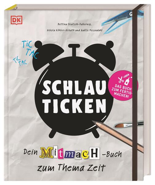 Cooles Mitmachbuch zum Thema Zeit Kann man die Zeit sehen oder hören? Wie baue ich eine Sonnenuhr? Warum sind Schildkröten lebende Kalender? Kann ich Zeit aufbewahren oder verschenken? Dieses bunt illustrierte Kinderbuch beantwortet spannende Kinderfragen rund um die Zeit. Leicht verständliche Texte erläutern unterhaltsam alle Dimensionen der Zeit und mit über 100 Anleitungen zum Ausprobieren, Basteln, Erforschen, Reinschreiben und Sammeln kommen die Kinder den Antworten selbst auf die Spur. Dieses Mitmach- Buch wird herausgegeben von der Klaus Tschira Stiftung. Seit 25 Jahren engagiert sich die Klaus Tschira Stiftung dafür, bei jungen Menschen das Verständnis und die Begeisterung für Naturwissenschaft und Forschung zu fördern. Spannende Kinderfragen zur Zeitdefinition Ob Lichtgeschwindigkeit, der Verlauf der Jahreszeiten oder die Geschwindigkeiten in unserem Körper - all diese Zeitdimensionen beeinflussen unser Leben. Dennoch wissen wir in Wirklichkeit kaum etwas über die Zeit. Anhand von spektakulären Fakten und abwechslungsreichen Projekten zum Mitmachen und Ausprobieren beantwortet dieses Kindersachbuch all die Fragen, die neugierigen Kids ab 8 Jahren zum Thema Zeit durch den Kopf schwirren. Weitere Highlights aus dem cleveren Mitmachbuch: Bunte Illustrationen & verständliche Texte führen Kinder unterhaltsam in das Thema ein und verknüpfen Sachwissen & Lesespaß. Kreative Mitmachprojekte zum Ausschneiden, Basteln, Einkleben, Schreiben und Zeichnen animieren zum Ausprobieren und lassen die Kinder selbst die Antworten zu den vielfältigen Kinderfragen herausfinden. Die praktische Ausstattung mit Spiralbindung und Gummiband zum Verschließen sowie das starke Papier zum Sammeln, Schneiden und Schreiben eignen sich optimal für die vielfältigen Mitmachaktionen aller Art. Experimentieren, Basteln, Erforschen, Verstehen und Staunen! Dieses außergewöhnlichen Mitmachbuch beantwortet die brennendsten Kinderfragen rund um das Thema Zeit!