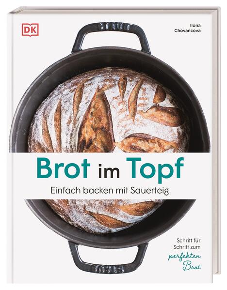 So gelingt knuspriges Sauerteigbrot im heimischen Ofen Frisches Brot macht glücklich - und selbst gebackenes umso mehr! Dieses Backbuch für Brot lehrt Sie das Einmaleins des Sauerteigbrot-Backens im Topf. Denn in einem gusseisernen Topf gelingt das selbstgebackene Brot wie in einem Bäckerofen. Anschaulich bebilderte Anleitungen führen Sie Schritt für Schritt in die Kunst des Brotbackens ein, von den verschiedenen Phasen beim Herstellen eines Sauerteigs bis hin zu unterschiedlichen Knet- und Falttechniken. Dazu gibt es vielfältige Sauerteigbrot-Rezepte mit verschiedenen Mehlsorten und Zutaten sowie ausgefallene und kreative Rezeptideen für Stullen. Ganz einfach Brot im Topf backen Wasser, Mehl, ein Topf und eine ordentliche Portion Hingabe - mehr braucht es nicht, um selbst frisches Brot herzustellen: Egal ob klassisch mit Weizen, Roggen und Dinkel oder kreative Varianten mit Gemüse, Buttermilch und Nüssen. Das Brotbackbuch für Einsteiger begleitet Sie mit anschaulichen Bildern bei den einzelnen Schritten der Brotherstellung. So zaubern Sie im Handumdrehen herrlich duftendes Backwerk aus dem Topf wie z.B. Hafermischbrot mit Getreideflocken, Dinkelmischbrot mit Miso und Sesam oder das klassische dunkle Weizenmischbrot. • Das Einmaleins des Brotbackens • Übersichten zu Equipment und verschiedenen Brot-Knet-Techniken • Abwechslungsreiche Sauerteigbrot-Rezepte für unterschiedliche Mehlsorten • 21 Rezeptideen für kreative Stullen • Originelle Resteverwertung aus den Sauerteig-Resten Ein Teig, ein Topf macht 100% Genuss! Mit diesem Brotbackbuch kreieren Sie schnell und einfach klassische und originelle Sauerteig-Brote im Topf!