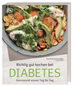 Diabetes-Kochbuch für Einsteiger Abwechslungsreich essen trotz Diabetes? In diesem Diabetes-Kochbuch zeigt der Koch Giancarlo Caldesi, wie Sie durch eine kohlenhydratarme Ernährung Ihren Gesundheitszustand positiv beeinflussen. Mit viel kulinarischer Kreativität hat der Experte der italienischen Küche seine Diabetes in den Griff bekommen und dabei über 100 köstliche Rezepte kreiert: Rosmarin-Focaccia, Auberginen-Lasagne oder sogar Himbeer-Sahne-Torte machen Ihre Umstellung zu einem kulinarischen Erlebnis. Gesund & lecker Essen bei Diabetes Umdenken statt Verzagen - das war und ist das Motto des Autors Giancarlo Caldesi, seit er vor mehreren Jahren von seiner Diabetes-Typ-2-Erkrankung erfuhr. Dabei herausgekommen ist ein fundierter Diabetiker-Leitfaden und der perfekte Einstieg für die optimale Diabetes-Ernährung. Die perfekte Kombination aus Genuss und Ausgewogenheit! - Vielfältige Rezepte für Diabetiker: Ob Pizza, Hackbällchen oder Spinat-Pasta und Vanille-Eis - über 100 Rezepte präsentieren gesunde und köstliche Gerichte für Diabetiker. - Wissenschaftliche Fakten zur richtigen Diabetes-Ernährung: Eine Ernährungswissenschaftlerin klärt in ausführlichen Übersichten darüber auf, worauf es bei der Ernährungsumstellung bei Diabetes ankommt. - Hilfreiche Erfahrungsberichte von den Autoren: Katie und Giancarlo Caldesi sind Restaurantbesitzer und betreiben eine italienische Kochschule. Zusammen erzählen sie, wie sie positiv mit der Diagnose Diabetes Typ 2 umgehen und wie auch Sie ein Leben voller Genuss und Vitalität führen können. Gewinnen Sie mit bewusster Ernährung die Kontrolle über Ihren Körper zurück - das ultimative Kochbuch für Diabetiker!