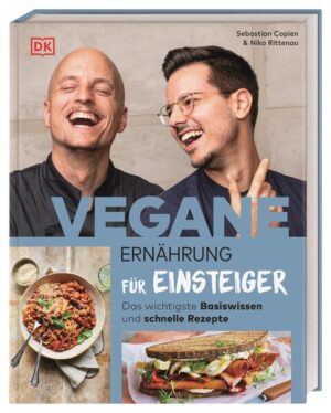 Einfache vegane Rezepte für Anfänger*innen Das ultimative Einsteiger-Buch für die vegane Küche von den Bestseller-Autoren Niko Rittenau und Sebastian Copien! Über 70 alltagsfreundliche Rezepte begleiten Sie auf Ihrem Weg zu einer gesunden veganen Ernährung - ob Linseneintopf mit Kartoffelnudeln oder mediterraner Spinat-Kichererbsensalat. Was sind die gesundheitlichen Vorteile der veganen Küche? Worauf gilt es zu achten? Wichtige Informationen rund um die vegane Lebensweise erleichtern den Einstieg. Easy Vegan kochen - das Grundlagenbuch Ein perfekter Mix aus einfachen veganen Rezepten und Expertenwissen von dem Ernährungswissenschaftler und veganem Social Media-Star Niko Rittenau und Vegan-Koch Sebastian Copien. Die beiden Autoren sind absolute Profis auf ihrem Gebiet und haben sich in der Vegan-Szene unter anderem mit ihrem populären Kochbuch-Bestseller "Vegan-Klischee ade! Das Kochbuch" etabliert. In diesem veganen Kochbuch für Anfänger*innen präsentieren die beiden Autoren ihr geballtes Wissen und unkomplizierte Rezepte, die eine solide Basis für Ihren Start in die vegane Ernährung bilden. - Über 70 einfache & köstliche vegane Rezepte: Ob Gerichte, die jeder kennt und liebt wie veganisierte Schinkennudeln, Desserts & Süßes oder Express-Gerichte für den Feierabend - einfach für jede Gelegenheit findet sich das passende vegane Gericht. Egal ob Singlehaushalt oder Familienküche. - Wichtige Informationen & Tipps rund um die vegane Ernährung: Einfach und verständlich teilen die Autoren ihr fundiertes Profiwissen und erklären z.B. was die gesundheitlichen Vorteile der veganen Ernährung sind und worauf man bei veganer Küche achten muss. - Expertenwissen und Kochbuch in einem: Hilfreiche Tipps und Informationen rund um die vegane Ernährung kombiniert mit einfachen und leckeren Rezepten. Vegan für Anfänger*innen leicht gemacht! Dieses vegane Kochbuch für Einsteiger*innen ist der ideale Begleiter für Ihren Start in die vegane Ernährungsweise.