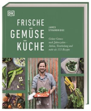 Vegetarisches Kochbuch für saisonale Küche Mit frischem Gemüse durchs ganze Jahr! Mit diesem charmanten Gemüse-Kochbuch begleitet Nachhaltigkeitsexperte James Strawbridge durch die vier Jahreszeiten. Über 135 Rezepte zeigen, wie Sie Gemüse entsprechend der Saison zubereiten, lagern und in köstliche vegetarische Gerichte verwandeln. Von Spargel und Artischocken bis hin zu Fenchel und Knollensellerie - Sie erfahren, wie aus nahezu jeder Gemüsesorte das beste an Geschmack herausgeholt werden kann. Vegetarisch kochen nach den Jahreszeiten Kochen und essen im Einklang mit der Natur - Gemüsekoch und Selbstversorger-Experte James Strawbridge zeigt, wie es geht und dabei die Verschwendung auf ein Minimum reduziert wird. Er erklärt nicht nur die einzigartigen Eigenschaften jeder Gemüsesorte sondern auch wie sie saisongerecht angebaut, optimal verwendet, zu schmackhaften Gerichten verarbeitet oder auch konserviert werden kann. - Über 135 saisonale Gemüse-Rezepte: Ob wärmendes Fenchelgratin für ein gemütliches Herbstabendessen, Birnen-Walnuss-Kuchen im Winter oder ein spritziger Gurkenschalen-Gin für laue Sommerabende - dieses kreativen vegetarischen Rezepte präsentieren die gesamte Bandbreite und Verwendungsvielfalt von Gemüse. - Über 60 Gemüsesorten: Von der Artischocke bis zur Zucchini - der bekannte Koch und Selbstversorger James Strawbridge zeigt in stimmungsvollen Abbildungen und ausführlichen Erklärungen, wie Sie mit verschiedenem Gemüse rund ums ganze Jahr optimal gärtnern, ernten und kochen. - Praktische Nachhaltigkeits- & Selbstversorger-Tipps: Sie erfahren, wie Sie möglichst nachhaltig anbauen und kochen und dabei möglichst wenig verschwenden. Ganz nach der Zero-Waste-Philosophie des Autors gibt es dazu hilfreiche Ideen zum Einmachen und Aufbewahren. Schöpfen Sie das volle Potenzial aus Ihrer Gemüsekiste! Der ultimative Leitfaden von James Strawbridge für eine nachhaltige, ressourcenschonende und außergewöhnlich leckere Gemüseküche.