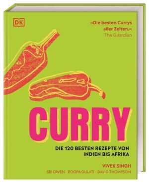 Köstliche Curry-Rezepte aus aller Welt Keep calm and curry on! Dieses außergewöhnliche Curry-Kochbuch stillt mit über 120 internationalen Curry-Gerichten das kulinarische Fernweh - ob mit südafrikanischem Kochbananen-Curry oder indischem Okra-Auberginen-Masala. Sie erhalten unwiderstehliche Einblicke in die Töpfe der Curry-Regionen und erfahren alles zu den unterschiedlichen Gewürzen und Geschmacksprofilen - von der Karibik über Afrika bis nach Asien. Dazu gibt es passende Beilagenrezepte. Im Handumdrehen authentisches Curry kochen Curry steht auf der ganzen Welt für aromatische Gewürze, raffinierte Saucen, frische Zutaten und intensiven Geschmack - egal ob mit Fisch, Fleisch oder Gemüse. Und doch schmeckt es in jeder Region anders. Manche Curry-Gerichte sind feurig-scharf, andere sind süßlich-mild. Dieses Curry-Kochbuch ist eine abwechslungsreiche Sammlung der besten Curry-Rezepte weltweit - zusammengestellt von bekannten Küchenprofis und Curry-Spezialist*innen. Lernen Sie die unterschiedlichen Garmethoden und Gewürzkombinationen kennen und lassen Sie sich von den verführerischen Aromen entführen. - Über 120 Curry-Rezepte aus aller Welt: Klassisches Hähnchen-Curry aus dem Punjab, exotisches rotes Curry mit Austernpilzen und Tofu aus Thailand oder japanisches Curry - hier gibt es das Best-Of aus der aromatischen Welt der Currys. Von Thailand, Vietnam, Japan über Indien bis in die Karibik. - Hintergrundinfos rund ums Curry: Ob der richtige Umgang mit Gewürzen oder die Herstellung eigener Saucen und Pasten - das ausführliche Einleitungskapitel bereitet Sie auf die Curry-Küche vor. - Einfache Rezeptanleitungen: Anschaulich bebilderte Schritt-für-Schritt-Anleitungen sorgen für Gelinggarantie der verschiedenen Gerichte. - Passende Beilagenrezepte: Vom perfekten Reis bis zu unterschiedlichen Broten und Brotvarianten - nur mit der richtigen Beilage wird das Curry zum vollendeten Geschmackserlebnis. Eine farbenfrohe Einführung in die vielfältige Welt der Currys! Begeben Sie sich mit diesem Kochbuch auf eine kulinarische Reise rund um den Globus.