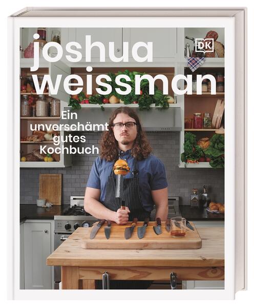 Populäre Küchenklassiker von Kochgenie Joshua Weissman Kochen mit Originalität und Humor! Das ist das Markenzeichen des kulinarischen Superstars Joshua Weissman. In seinem US-Bestseller läutet er mit über 100 trendigen Rezepten die Revolution des Kochens ein: Von French Toast über Grilled Cheese Sandwich und Caesar Salad bis zur perfekten Spaghetti Carbonara. In ausführlichen Anleitungen zeigt er außerdem, wie typische Basics wie z.B. Mozzarella, Brot oder Pasta in wenigen Schritten einfach selbst gemacht werden. Beliebte internationale Gerichte für kulinarische Freigeister Für den leidenschaftlichen Profikoch Joshua Weissman ist Kochen eine expressive Kunstform! Mit viel Ideenreichtum und unterhaltsamen Charme schwingt er seinen Kochlöffel wie ein Künstler seinen Pinsel. Dabei gibt es für ihn keine Regeln, denn er folgt einfach seiner kulinarischen Intuition. Wie sehr sich seine künstlerische Freiheit am Ende bezahlt macht, belegen unzählige trendige Favoriten wie z.B. Fisch-Tacos, Egg Benedicts oder feine Entenbrust. • Der US-Bestseller von Kochstar Joshua Weissman: Mit über 5,1 Millionen YouTube-Abonnenten und über 900.000 Followern auf Instagram ist Joshua einer der größten kulinarischen Namen weltweit. Seine innovative Trendküche können Fans zusammen mit seinem extravaganten Humor und seinen unterhaltsamen Anekdoten nun endlich auch in Deutschland in Buchform genießen. • Einfache Küchen-Basics zum Selbermachen: In detaillierten Anleitungen erklärt er Schritt für Schritt wie grundlegende "Küchenklassiker" selbst hergestellt werden - wie z.B. Butter, Käse, Nussbutter oder eingelegtes Gemüse. • Das Best-Of der internationalen Trendküche: Von Parmesan-Hühnchen über Lachs in Parmesankruste bis hin zu Erdnussbutter-Cookies - mit über 100 köstlichen Trendgerichten begeistert Joshua die Fans auf aller Welt. Unverschämt gut kochen mit Joshua Weissman! Diese außergewöhnlichen Rezepte sorgen für kreative Abwechslung in Ihrer Küche.