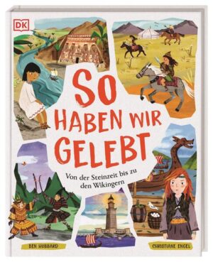 Komm mit in meine Welt! Die Steinzeitmenschen schaffen die ersten Höhlenmalereien, die alten Ägypter bauen die Pyramiden und die Wikinger gehen auf Seereise – dieses Buch lässt längst vergangene Zeiten für Vorschüler*innen lebendig werden! Neun Kinder aus verschiedenen Epochen der Geschichte nehmen Leser*innen mit auf eine Zeitreise in ihren Alltag. Die wunderschönen Illustrationen kurbeln die Fantasie an und nehmen mit in fasznierende Welten, die wir heute nur aus Museen kennen. Ein Fenster in die Vergangenheit Wie haben Römer, Sumerer und andere Menschen vor Tausenden von Jahren gelebt und ihren Alltag gemeistert? Das liebevoll illustrierte Sachbilderbuch stellt neun Kulturen von der Steinzeit bis zu den Wikingern vor und erzählt faktenreich, was wir heute über ihre Wohnräume, Essgewohnheiten und ihre liebsten Freizeitbeschäftigungen wissen. Besonders ist, dass je ein Kind durch seine Zeitepoche führt. Das kleine Mädchen Mat nimmt Leser*innen mit in ihre Steinzeithöhle und erklärt, was es mit den geheimnisvollen Felsmalereien auf sich hat. Und mit Selene reisen Kinder nach Ägypten und erfahren, welche Schätze von dort aus in die ganze Welt verkauft wurden. Geschichten über die Geschichte: • Eine Zeitreise zu frühen Völkern, erzählt aus der Perspektive von Kindern • Wunderschöne Illustrationen stellen eindrucksvoll Wohnstätten, Werkzeuge und Kunstwerke vor • Kinder nehmen die Leser*innen mit in ihre Welt und zeigen, wie ihr Alltag ausgesehen hat • Kurze, animierende Texte mit vielen Sachinformationen zum Vorlesen und Miterleben • Bringt Vorschüler*innen das Leben früher Kulturen nahe und schafft Verständnis für verschiedene Völker weltweit Wir sind unseren Vorfahren gar nicht so unähnlich! Dieses kurzweilige Kindersachbuch nimmt uns mit in den Alltag von Kindern aus längst vergangenen Epochen.