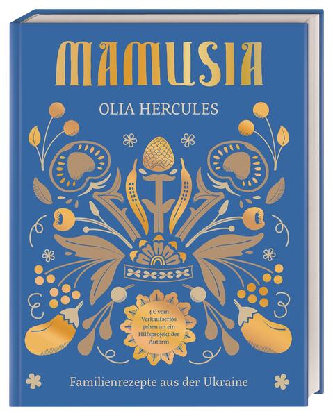 Eine kulinarische Reise in die Ukraine Die Ukrainerin Olia Hercules lädt Sie mit diesem Kochbuch mit über 100 Rezepten in ihre Heimat ein. Persönlich und unterhaltsam teilt sie Familienrezepte, die ihre Kindheit geprägt haben. Traditionelle und moderne Gerichte aus der Ukraine, aber auch aus anderen osteuropäischen Ländern, von Aserbaidschan über Moldawien bis zum Kaukasus, zeigen die Vielfalt der osteuropäischen Küche. Der Erlös des Buches geht an ein Hilfsprojekt in der Ukraine. Abwechslungsreich, originell und absolut köstlich Kennen Sie die Schätze der ukrainischen Küche, traditionelle georgische Gerichte und die Rezept-Highlights aus Aserbaidschan? Olia Hercules hat sie in diesem Kochbuch zusammengetragen und das Ergebnis ist ein ebenso bunter wie köstlicher Mix, der viele kulinarische Überraschungen bereithält - von der Buchweizen-Pilzsuppe über das Backpflaumen-Hähnchen bis zu leckeren Piroggen und süßen Kürbisfladen. Die authentischen Rezepte lassen sich allesamt leicht nachkochen und erlauben einen modernen Blick auf die traditionelle osteuropäische Küche - besonders unterhaltsam und eindrücklich durch die vielen lebendigen Fotos und die persönlichen Anekdoten, die die Autorin zu den einzelnen Rezepten beisteuert. Schlemmen und Gutes tun mit dem Mamusia Kochbuch: • In über 100 Rezepten quer durch Osteuropa: eine kulinarische Entdeckungsreise von Eintöpfen und Salaten über Gebäck, Nudeln, Eingemachtes und Desserts bis zum passenden Getränk • Das Kochbuch-Debut der Köchin Olia Hercules, die schon bei Ottolenghi im Team gekocht hat, mit einem modernen und sehr persönlichen Blick auf die traditionelle ukrainische Küche • 4 € des Verkaufserlöses pro Buch spenden wir an die Ukraine-Hilfe Berlin e.V Entdecken Sie mit Olia Hercules’ schmackhaften Rezepten, wie abwechslungsreich und vielfältig die osteuropäische Küche tatsächlich ist.