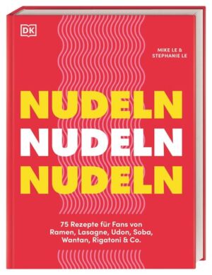 Ultimativer Nudelspaß für alle! Inspiriert von den Küchen Asiens, Italiens und der USA lassen die 75 kreativen Rezepte in diesem Kochbuch die Herzen von Nudelfans höherschlagen: von Seelenschmeichlern wie Auberginen-Lasagne und Philly Cheesesteak Mezemen bis zu easy Feierabendrezepten wie gebratenen Kimchi-Udon und veganem Laksa. Und damit nicht genug: Mit selbst gemachter Pasta, gepimpten Instant-Ramen oder perfekt gebratenen Wok-Nudeln werden die Koch-Skills auf ein neues Level gehoben. Inspirierende und einfache Nudelrezepte für jede Lebenslage • die besten Rezepte aus der ganzen Welt: Von klassisch bis trendig, cremig bis schlürfig und von mild bis scharf ist für jeden Geschmack etwas dabei • Ratzfatz zum Nudel-Profi mit Rezepten und Tipps für selbst gemachte Wantans, kunterbunte Bun-Bowls oder handgezogene Biang Biang • Für jeden Anlass gerüstet: ob schnelle Feierabendküche, fancy Gerichte für besondere Anlässe oder eine spontane Nudel-Party mit Freunden 75 Wohlfühlrezepte, die weit über Spaghetti und Ramen hinausgehen Endless pasta-bilities! Schnelle Pho mit Hähnchen, Lasagne alla Bolognese oder koreanischer Feuertopf - das Autoren-Duo Mike und Stephanie Le hat 10 Jahre lang für ihren preisgekrönten Blog „i am a foodblog“ die ganze Welt bereist, immer auf der Suche nach den leckersten Nudeln. Ergänzt werden die Rezepte unter anderem durch Infos zu 20 Nudel-Lieblingen, Tipps zu selbst gemachten Basics wie Chili Crisp oder Bowl-Dressings und einer Anleitung für die ultimative Lasagne-Blindverkostung. Das perfekte Kochbuch für alle Nudelfans - kreative und wunderbar einfache Rezepte aus der ganzen Welt inspirieren und lassen keine Wünsche offen.