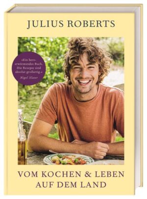 Die neue Landlust Kochen und genießen mit saisonalen Produkten aus dem eigenen Garten: Newcomer Julius Roberts erzählt vom Leben auf seinem Bauernhof und präsentiert einfache und bodenständige Gerichte. Von herzhaften Mahlzeiten im Winter über Gerichte voll frischer Aromen im Frühling, leichter Sommerküche aus selbst angebauten Zutaten bis hin zu herbstlicher Wohlfühlküche. Über 100 unkomplizierte Rezepte mit frisch geernteten Zutaten - so gut schmeckt saisonale Landküche! Köstliche Selbstversorger-Küche - Ein neuer Stern am Kochhimmel: Profikoch und Farmer Julius Roberts begeistert auf Instagram, TikTok und im TV als junger Koch zum Thema neue Landlust. - Kochen im Einklang mit der Natur: Über 100 bodenständige saisonale Rezepte. - Nachhaltig und natürlich: Das perfekte Kochbuch für Menschen, die sich nach einem naturnahen Leben auf dem Land sehnen. - Leckere Jahreszeiten-Küche: Lammbraten mit Bohnenpüree, Kürbisblüten-Ravioli und Rhabarber-Tarteletts machen Lust auf Natur und Genuss. - Leben auf dem Land: Julius Roberts erzählt in stimmungsvollen Essays über den Alltag auf einer Farm. Ob herzhaft-wärmender Wursteintopf, gebackener Fisch mit Kräutern und Spargel oder feine Aprikosen-Tarte-Tatin - mit seiner Leidenschaft für Naturküche und Saisonalität zeigt Julius Roberts, wie man bewusst mit Lebensmitteln umgeht und dabei das Beste aus den Produkten herausholt. Abgerundet wird das Buch mit inspirierenden Geschichten über das bodenständige Leben auf einem Bauernhof im Rhythmus der Jahreszeiten. Leckeres vom Land: Das Homefarming-Kochbuch mit köstlichen Rezepten und wunderbaren Geschichten von TV-Koch Julius Roberts.