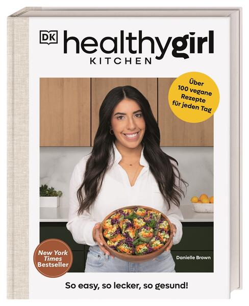 Healthygirl Kitchen - Der New York Times Bestseller: Veganer Genuss ganz easy! Jeden Tag lecker und ausgewogen schlemmen? Mit “healthygirl Kitchen” geht das spielerisch leicht! In ihrem ersten Kochbuch teilt die beliebte Koch-Influencerin Danielle Brown über 100 originelle Rezepte zur pflanzenbasierten Ernährung, die sich schnell zubereiten lassen. Ob Frittata-Muffins zum Frühstück, kraftspendende Energy-Bites für unterwegs oder Wohlfühl-Food wie Ramen, Pasta und Desserts: mit ansprechenden Foodfotos, klugen Menüplänen und hilfreichen Icons macht dieses Buch gesunde Ernährung so einfach wie nie! Tolle Alltagsrezepte, die alle begeistern: - Von Follower*innen gefeiert: Danielle Brown von “healthygirl Kitchen” teilt ihre liebsten veganen Rezepte, mit denen sie schon über 4,5 Mio Abonnent*innen glücklich machen konnte - Ausgewogen und abwechslungsreich: über 100 rein pflanzliche Rezepte, die frei von raffiniertem Zucker und Mehl sind und teilweise sogar glutenfrei funktionieren - Unkompliziert und einfach lecker: Von veganen Bowls über die 5-Minuten Miso-Suppe und Busy-Girl Energiebällchen bis zur Snackplatte für Partygäste - Für vegane Foodies und Neulinge: Hilfreiche Erklärungen, Foodfotos, Icons und Menüpläne machen es auch Anfänger*innen und Hobbyköch*innen leicht, ohne größeren Aufwand auf eine vegane Ernährung umzusteigen Willkommen in der “healthygirl Kitchen”! Wie sieht eine nachhaltige Ernährung aus? Welche veganen Rezepte gehen schnell und einfach - und sorgen trotzdem für mehr Energie, großen Genuss und richtig gute Laune? Mit ihrer typisch locker-leichten Art beantwortet Ernährungs-Coachin Danielle Brown die wichtigsten Fragen, die sich angehende Veganer*innen stellen. In diesem Kochbuch liefert sie über 100 Inspirationen für einen gesünderen Lifestyle, der sich ganz easy in den Alltag integrieren lässt - ob nährstoffreiche Snacks für den stressigen Arbeitstag, Comfort Food zum Feierabend oder schnelle vegane Beilagen für die spontane Grillparty. Jeden Tag gesund genießen - mit über 100 einfachen veganen Rezepten, Tipps und Ernährungsplänen von „healthygirl“ Danielle Brown.