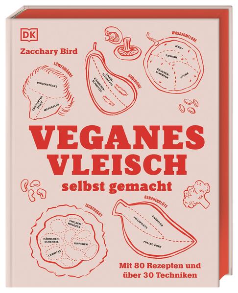 Fleischlos glücklich 100 % Fleischersatz - 100% Genuss. „Vegan Butcher“ Zacchary Bird zeigt in diesem Kochbuch, wie man im Handumdrehen Tofu, Seitan oder Jackfruit in Geflügelfleisch, Wurst oder Steaks verwandelt. Und das mit einer authentischen Textur und täuschend echtem Geschmack! Das Buch enthält einfache und geniale Techniken zur Herstellung von Fleischalternativen. 80 vegane Rezepte wie Chicken Wings aus Blumenkohl oder Carbonara mit Auberginen-Bacon laden zur Verarbeitung der selbstgemachten Veggie-Fleischwaren ein. Einfach fleischlos lecker! • Das Standardwerk zur Herstellung von Fleischalternativen • Maximaler Genuss: Ein unverzichtbares Kochbuch für Veganer*innen, Vegetarier*innen und alle, die weniger Fleisch essen möchten. • Einfach und natürlich: Das perfekte Buch für alle, die gern mit Fleischersatzprodukten kochen, aber auf die darin enthaltenen Zusatzstoffe verzichten möchten. • Vegan und gesund: Instagramer Zacchary Bird überzeugt auch den letzten Fleischliebhaber, dass man in der fleischlosen Küche auf nichts verzichten muss. Vegane Aha-Momente Dieses Standardwerk für die fleischlose Küche enthält zahlreiche Techniken zur Herstellung von Fleischersatz und 80 leckere Rezepte zur Weiterverarbeitung. Zacchary Bird zeigt, wie Anfänger*innen und Fortgeschrittene aus Pilzen, Auberginen & Co. und der richtigen Marinade, Würzmischung oder Garmethode Veggie-Fleischprodukte in der eigenen Küche herstellen können. Fleischersatz selbermachen und lecker verarbeiten: Das Standardwerk von „Vegan Butcher“ Zacchary Bird