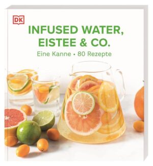 Gesunde Erfrischungsgetränke für jeden Tag - Voller natürlicher Aromen: Über 80 einfache Rezepte für gesunde Getränke - zuckerarm und absolut köstlich - Ingwer-Limetten-Eistee oder Melone-Basilikum-Wasser: Die leckeren Drinks enthalten wertvolle Vitamine und Nährstoffe und kaum Kalorien - Ausreichend trinken: für alle, die sich gesundheits- und kalorienbewusst ernähren wollen und denen reines Wassertrinken zu langweilig ist Eistee selber machen Wer ausreichend trinkt, ist gesünder und fitter. Doch viele Menschen schaffen das nicht oder greifen zu stark gesüßten Getränken. Dieses Buch macht Schluss damit: Es enthält über 80 Rezepte für Infused Waters, Eistees und viele weitere köstliche Drinks, die ganz leicht selbst gemacht werden können. Einfach Obst, Gemüse, Kräuter oder Gewürze vorbereiten, mit Wasser übergießen und ziehen lassen - fertig ist die gesunde und aromatische Erfrischung. Und das Beste: Die Zutaten geben nicht nur Aroma, sie liefern auch viele wertvolle Vitamine und Nährstoffe. So wird das Wassertrinken zum puren Genuss - fast ohne Zucker und Kalorien! Erfrischungsgetränke selber machen: tolle Rezeptideen für über 80 Eistees, Infused Waters und Detox-Drinks.