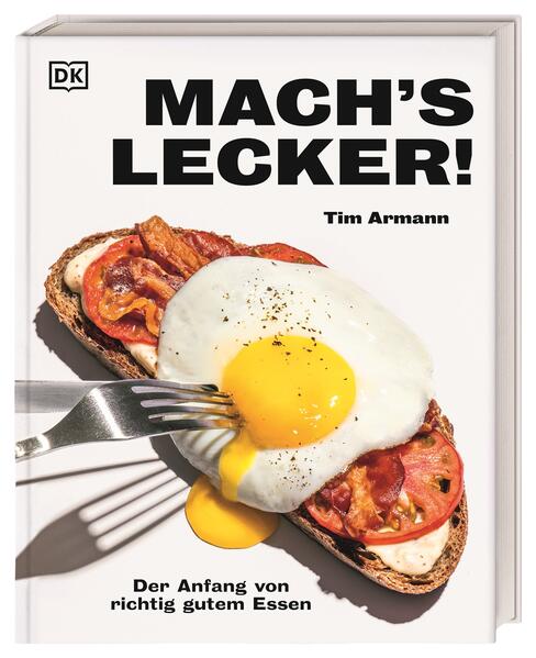 Dein ultimativer Küchen-Crashkurs - DIE Grundlagen-Kochschule von brot.mit.ei-Creator Tim Armann - Koch-Basics & Küchen-Wissen: Alles, was du wissen musst! - 100 easy Rezepte für Spaghetti Bolognese, Smash Burger, Carrot Cake & Co. - Mit vielen cleveren Tipps und Step-by-Step-Fotos Schritt für Schritt kochen lernen: Auf geht’s! Essen bestellen war gestern: Dieser etwas andere Kochkurs holt garantiert jeden Kochmuffel an die Herdplatte! In 100 leckeren Rezepten zeigt Tim - Koch und Content Creator von brot.mit.ei - wie lässig Kochen sein kann. Super leckere Gerichte wie Buttermilk Fried Chicken, Hummus mit Ei, Pasta Cacio e Pepe oder Zimtschnecken stehen dank flott erklärter Anleitungen und anschaulicher Fotos im Handumdrehen auf dem Tisch. Und damit die Rezepte spielend leicht gelingen, erklärt Tim in seiner gewohnt lockeren Art die wichtigsten Kochtechniken und gibt clevere Tipps zu Equipment, Grundzutaten, Shortcuts und vielem mehr. Ran die Töpfe! Ein durch und durch lässiges Grundkochbuch für alle, die mutiger in der Küche werden möchten.