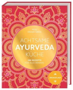 Achtsamkeit durch Ayurveda - Jetzt mit neuem Design: das umfassende Standardwerk zur Ayurveda-Küche - Der Einstieg in die traditionelle indische Heilkunst von Ayurveda-Koch Nicky Sitaram Sabnis - Ganzheitlich zu mehr Balance, Gelassenheit, Gesundheit und Glück im Alltag finden - 100 Rezepte für alle Doshas: überwiegend vegetarisch, aber auch mit Fisch und Fleisch - Vata, Pitta oder Kapha? Mit ausführlichem Typentest, um das eigene Dosha zu ermitteln und die Ernährung perfekt darauf abzustimmen Das Ayurveda-Kochbuch für mehr Lebensfreude „Sei gut zu Dir selbst“ - getreu diesem Leitspruch widmet sich Deutschlands bekanntester Ayurveda-Koch und Buchautor Nicky Sitaram Sabnis einer besonderen Facette des Ayurveda: der Ernährung. In diesem Ratgeber zeigt er, wie Achtsamkeit, Ayurveda und Ernährung miteinander in Verbindung gebracht werden, um Stress zu bewältigen, Beschwerden zu lindern oder vorzubeugen und neue Kraft zu schöpfen. Die über 100 ayurvedischen Rezepte aus Nickys Tridosha-Küche lassen sich unkompliziert nachkochen und sind zugeschnitten auf die Bedürfnisse des jeweiligen Dosha-Typs. „Sei gut zu Dir selbst!“: Ein umfassendes Standardwerk mit Typentest, Lebensmittellisten, Menüvorschlägen und Alltagstipps - auch für Ayurveda-Anfänger!