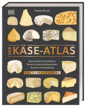 Alles über Käsesorten und -verkostung - Endlich wieder erhältlich: Das umfassende Standardwerk zum Thema Käse - Mehr als 400 Käsesorten aus über 25 Ländern im Porträt: Von Brie bis Gouda, von Allgäuer Bergkäse bis Cheddar, von Feta bis Pecorino - Praxistipps für die eigene Käseverkostung: Die perfekte Käseplatte, Lagerung und vieles mehr - Detailliert und anschaulich dank Profiwissen vom französischen Fromager Tristan Sicard So ein Käse! Rund 25 kg Käse isst jede*r Deutsche im Durchschnitt. Kaum ein anderes Lebensmittel ist so vielseitig: Zwischen pikantem Blauschimmelkäse, cremigem Frischkäse, salzig-brüchigem Parmesan oder kräftigem Ziegenkäse tun sich würzige Aromenwelten auf - von Frankreich über die Schweiz bis nach Kanada und Neuseeland. Wie wird Käse hergestellt? Wie entstehen charakteristische Geschmäcker und Konsistenzen? Welcher Wein passt zu welchem Käse? Und wie sieht die perfekte Käseplatte aus? Anschaulich illustriert und vollgepackt mit Praxistipps, liefert dieses Buch Details zu Geschichte und Produktion, zu verschiedenen Milchsorten und milchgebenden Tieren, zu Herkunft und Käseverkostung. Das perfekte Geschenk für alle Käse-Gourmets und der ideale Begleiter für die nächste Verkostung!