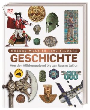 Die Geschichte der Welt in faszinierenden Bildern • Von der Urzeit bis zur Neuzeit: eine Reise durch die Weltgeschichte für Kinder ab 8 Jahren • Anschaulich: 1.000 Bilder von Ereignissen, Gegenständen und Persönlichkeiten erzählen die Geschichte der Menschheit • Maya-Pyramide und Mondrakete: mit spektakulären Fotos und altersgerechten Texten Keramik, Druckerpresse, Segelflugzeug Von den ersten Siedlungen über Ritterburgen und Weltkriege bis ins digitale Zeitalter: Das große Wissensbuch nimmt Kinder ab 8 Jahren mit auf eine bildgewaltige Zeitreise durch die Geschichte der Menschheit. In 1.000 Bildern von Objekten und Ereignissen stellt es die wichtigsten Epochen und Wendepunkte der Geschichte dar. Aufwendige Panoramabilder, Fotocollagen und Karten liefern einen spannenden Eindruck vom Leben der Menschen im Lauf der Zeit. Kurze Texte vermitteln historisches Wissen kompakt und leicht verständlich. Ein einzigartiges Kindersachbuch, das beweist: Geschichte ist mehr als nur verstaubte Schwarz-Weiß-Fotos! In 1000 Bildern von der Urzeit bis in die Gegenwart: eine einzigartig bildgewaltige Zeitreise durch die Geschichte der Menschheit für Kinder ab 8 Jahren Das Buch ist Teil der Reihe „Unsere Welt in 1000 Bildern“.