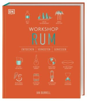 Das ultimative Rum-Buch für Anfänger*innen & Fortgeschrittene • Leicht verständlich und unterhaltsam: Der perfekte Einstieg in die Welt des Rums • Step-by-Step zum Kenner: Mit ausführlichen Verkostungsnotizen • Alles über die Trendspirituose: Geschichte, Destillation, Aromen und Cocktailrezepte • Umfangreiches Wissen und praktische Tipps: Was verrät das Etikett über den Rum? Welchen Einfluss hat das Glas? Wie verkostet man Rum am besten? Der Geschmack der Karibik Mojito, Cuba Libre oder Mai Tai - Mixgetränke-Fans kommen an Rum nicht vorbei! Doch Rum ist nicht gleich Rum: Wer kennt zum Beispiel den Unterschied zwischen jamaikanischem und kubanischem Rum? Der renommierte Experte Ian Burrell, der weltweit einzige Rum-Botschafter, gibt in diesem Handbuch einen unterhaltsamen und informativen Einblick in die Welt des Zuckerrohrschnaps: Von seiner Geschichte über die Herstellung und Geschmacksrichtungen bis hin zu Geschmacksporträts von 100 Rum-Sorten. Ausführliche Verkostungstipps und Rezepte für legendäre Drinks wie Piña Colada oder Hurricane machen das Buch zu einer unverzichtbaren Lektüre für alle Liebhaber*innen der weitgereisten Spirituose! Alles Wissenswerte, von Tastings über die Geschichte bis zu Rezepten, im ultimativen Handbuch für Rum-Fans und alle, die es werden wollen! Dieses Buch ist Teil der Reihe „Entdecken.Verkosten.Genießen“, in der bereits die Bände “Workshop Gin”, “Workshop Whisky”, “Workshop Wein” und “Workshop Bier” erschienen sind.